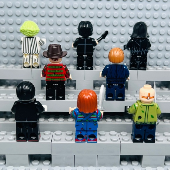 Horror Movie Custom Minifigure Set of 8 Michael Myers Freddy Krueger Jason - Picture 6 of 6